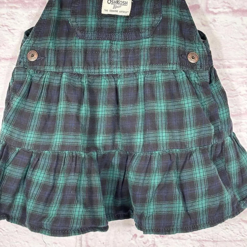 OshKosh B'gosh Plaid Jumper Dress 24 Months